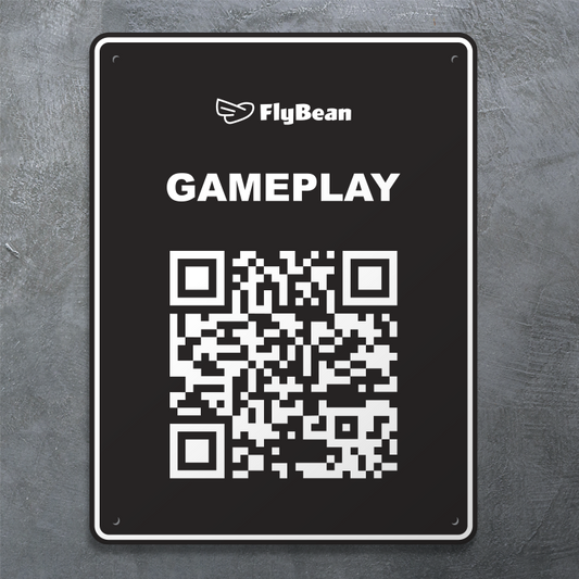 FlyBean Gameplay Sign (Black)