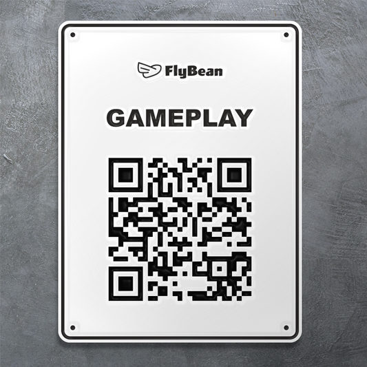 FlyBean Gameplay Sign (White)