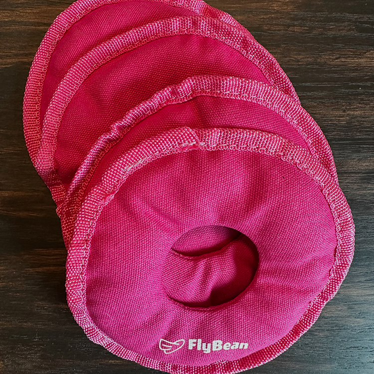 4 Pink FlyBean Bags